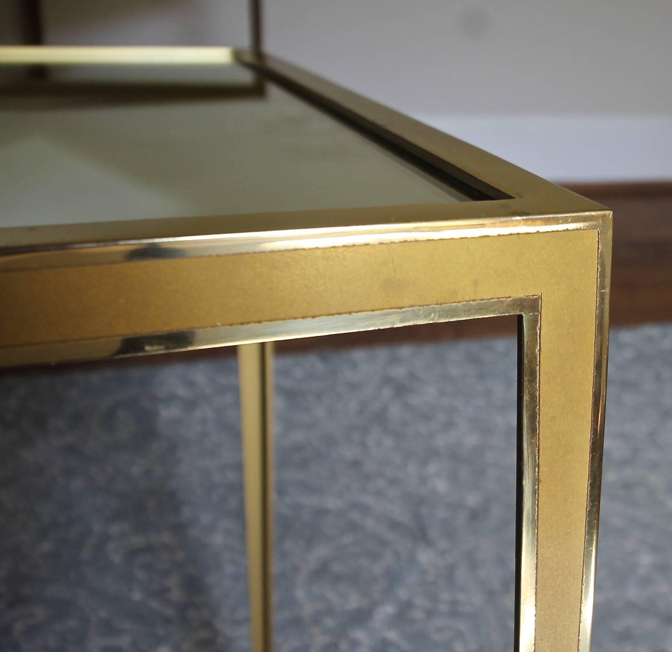 Pair of Brass German Side End Tables 3