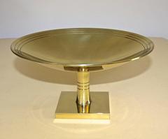Tommi Parzinger for Dorlyn Large Brass Footed Compote
