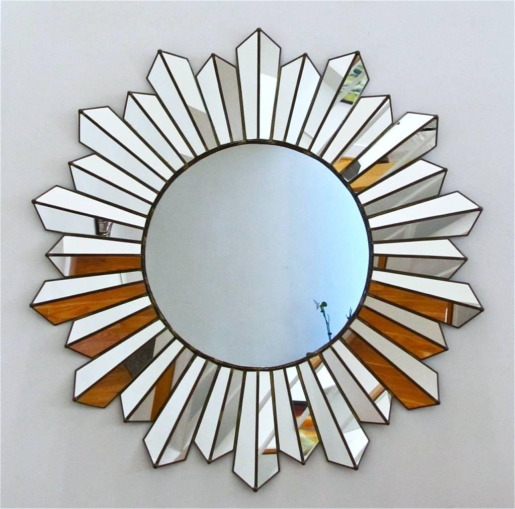 American Large Soleil Sunburst Wall Mirror