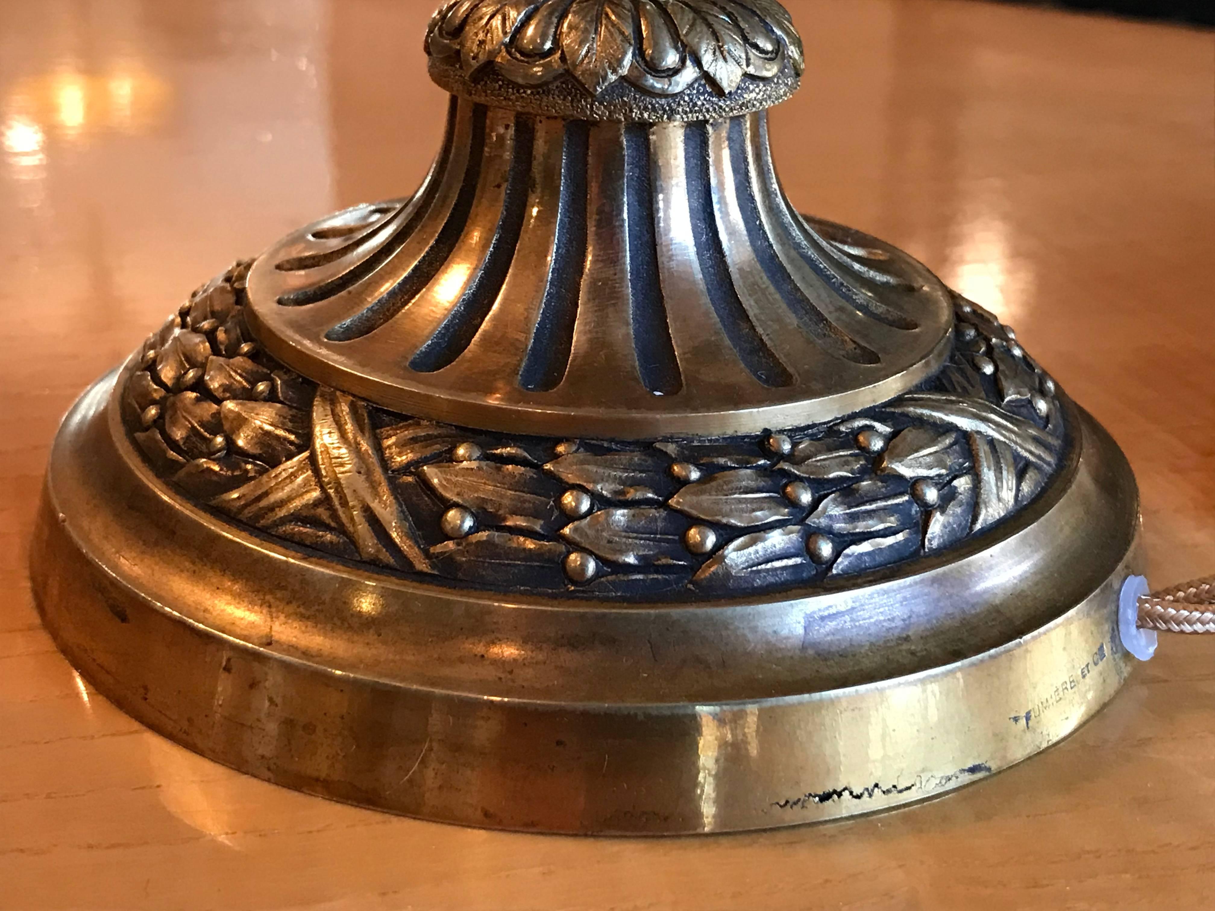 Fumiere et Cie French Doré Bronze Bouillotte Lamp For Sale 2