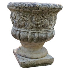 Fioriera / Jardiniere in pietra fusa inglese
