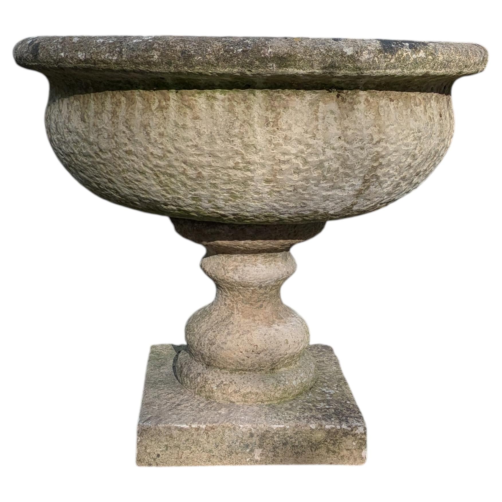 Jardiniere / Jardinière britannique en pierre moulée
