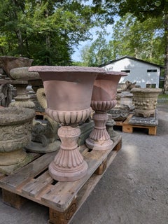 2 British Cast Stone Planters / Jardinieres