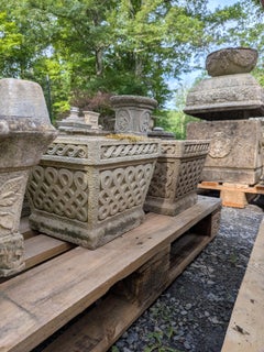 3 British Cast Stone Planters / Jardinieres