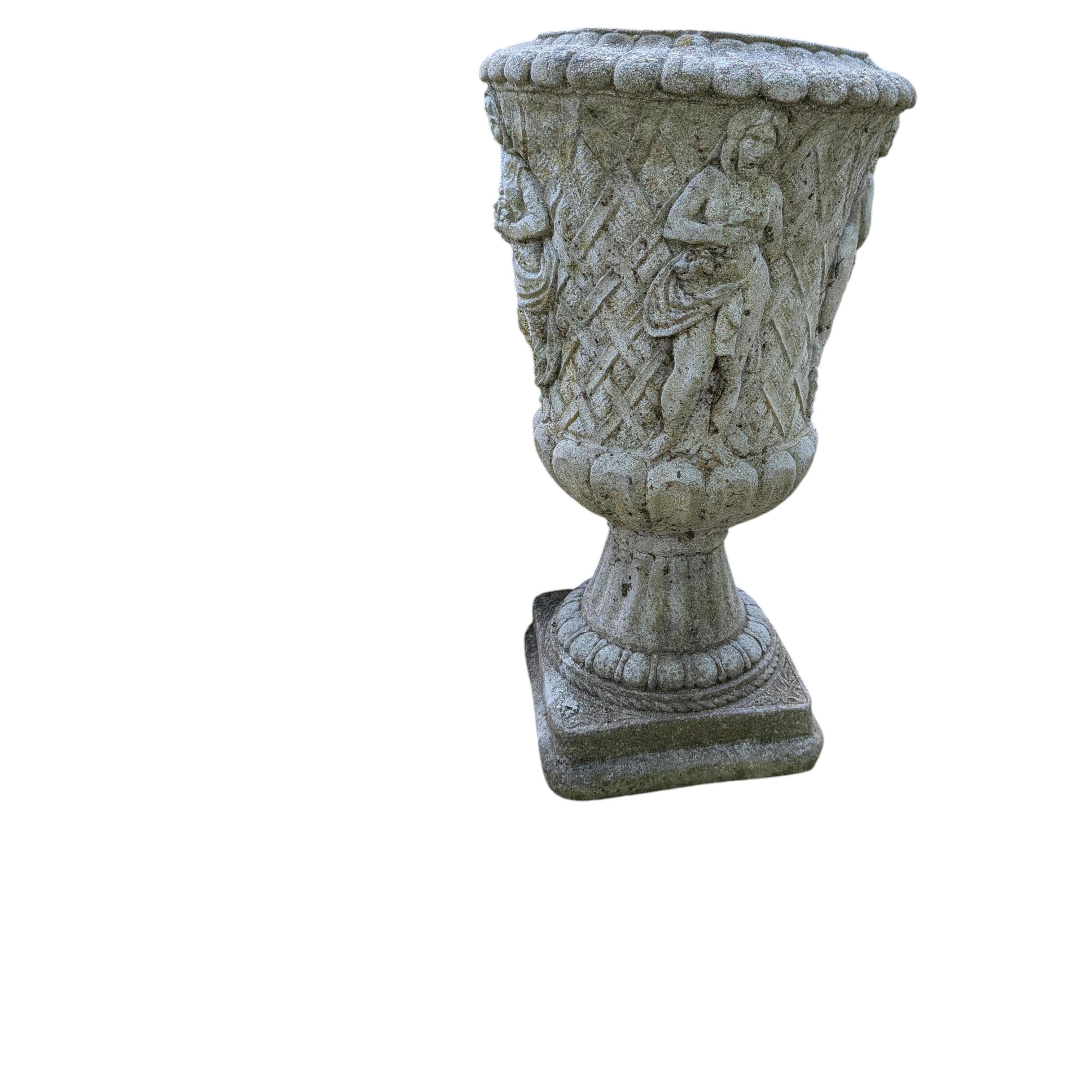 British Cast Stone Planter / Jardiniere