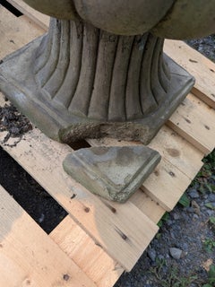 British Cast Stone Planter / Jardiniere with Plinth