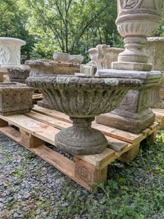British Cast Stone Planter / Jardiniere