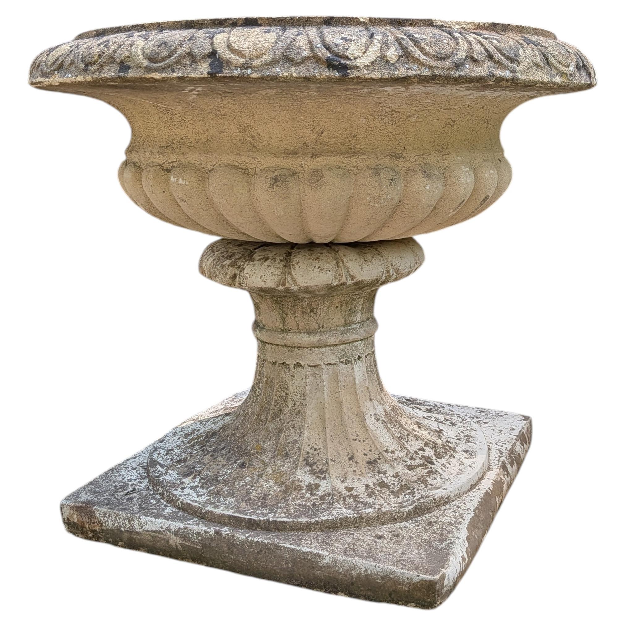 British Cast Stone Planter / Jardiniere