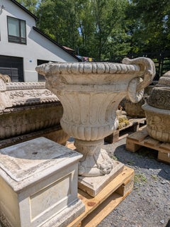 2 British Cast Stone Planters / Jardinieres