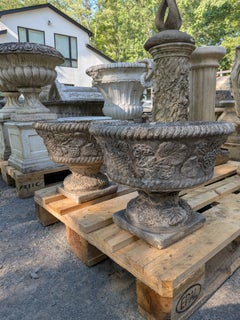 2 British Cast Stone Planters / Jardinieres