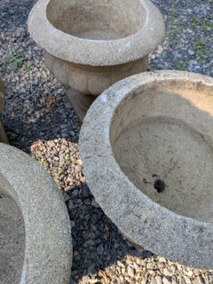 4 British Cast Stone Planters / Jardinieres