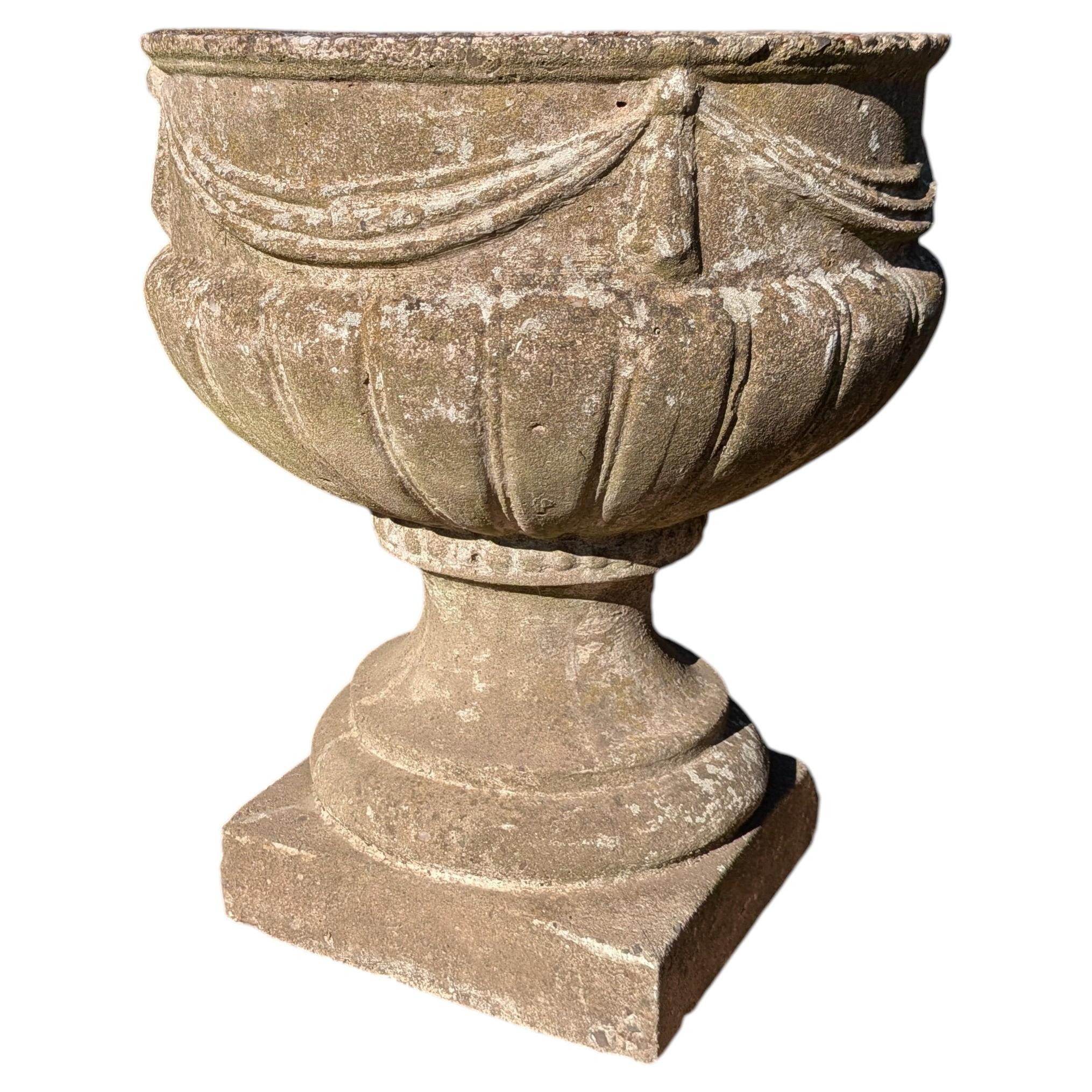 British Cast Stone Planter / Jardiniere