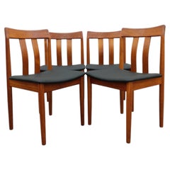 Set of 4 Vintage Vamdrup Stolefabrik Danish Modern Teak Dining Chairs