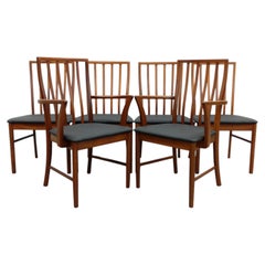 Lot de 6 chaises de salle à manger vintage McIntosh, style « Mid-Century Modern »