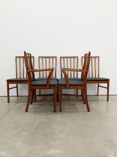 Lot de 6 chaises de salle à manger vintage McIntosh, style « Mid-Century Modern »