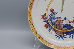 Delftware Plate with a Parrot, mid 18th century