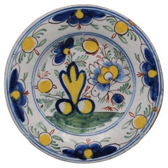 Plato policromado de Delft "boerendelfts" - principios del siglo XIX