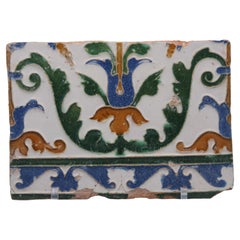 Mattonella azulejo spagnola Arista y Cuenca - Toledo XVI secolo