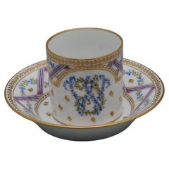André Leboeuf, Porcelain Cup and Saucer - late 18th century, Paris