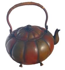 Chinese Tea Kettle and Pedestal
