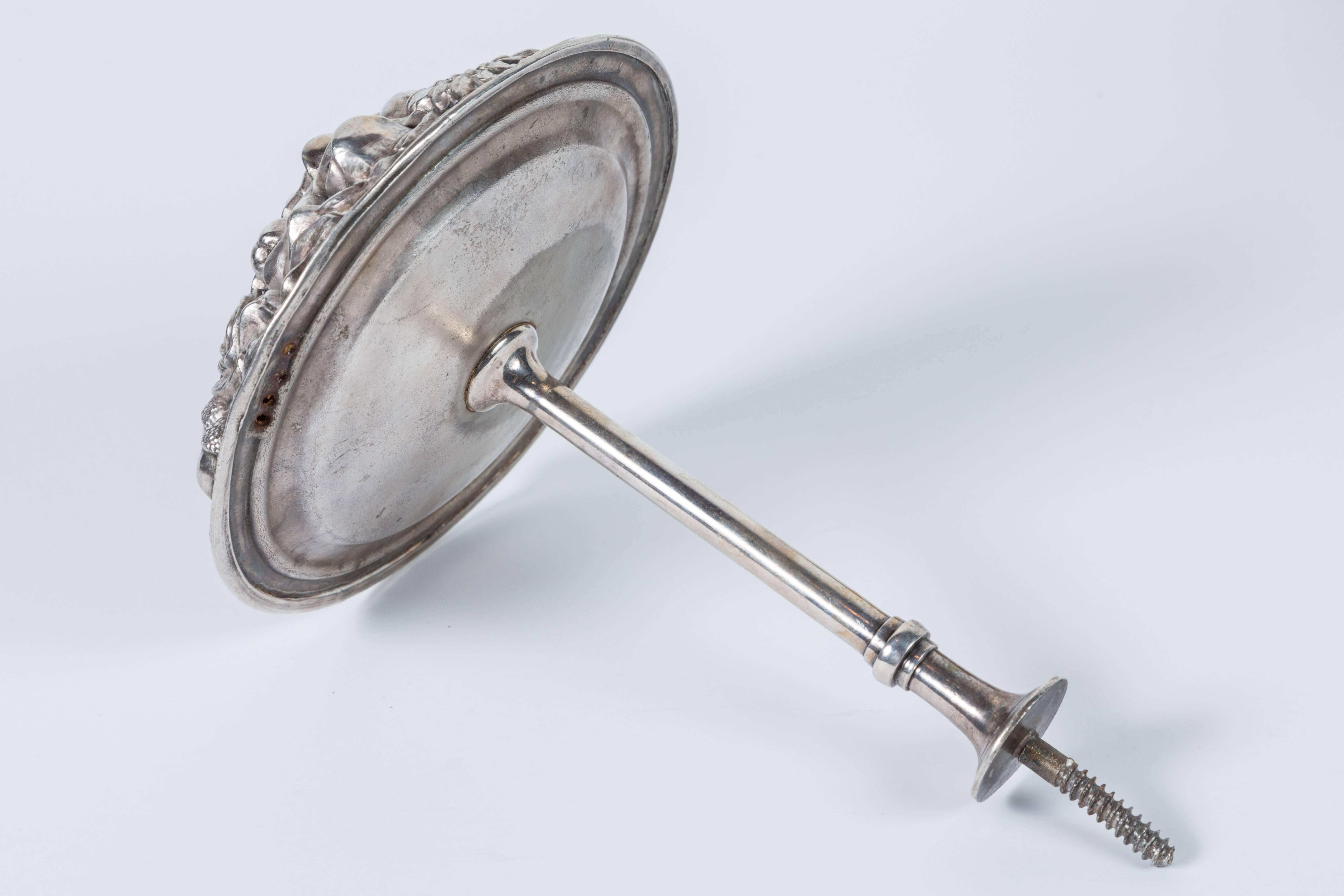 Paar silberne Vorhangschnürsenkel im Angebot 1