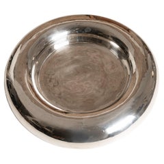 Centro de mesa italiano vintage chapado en plata, años 60