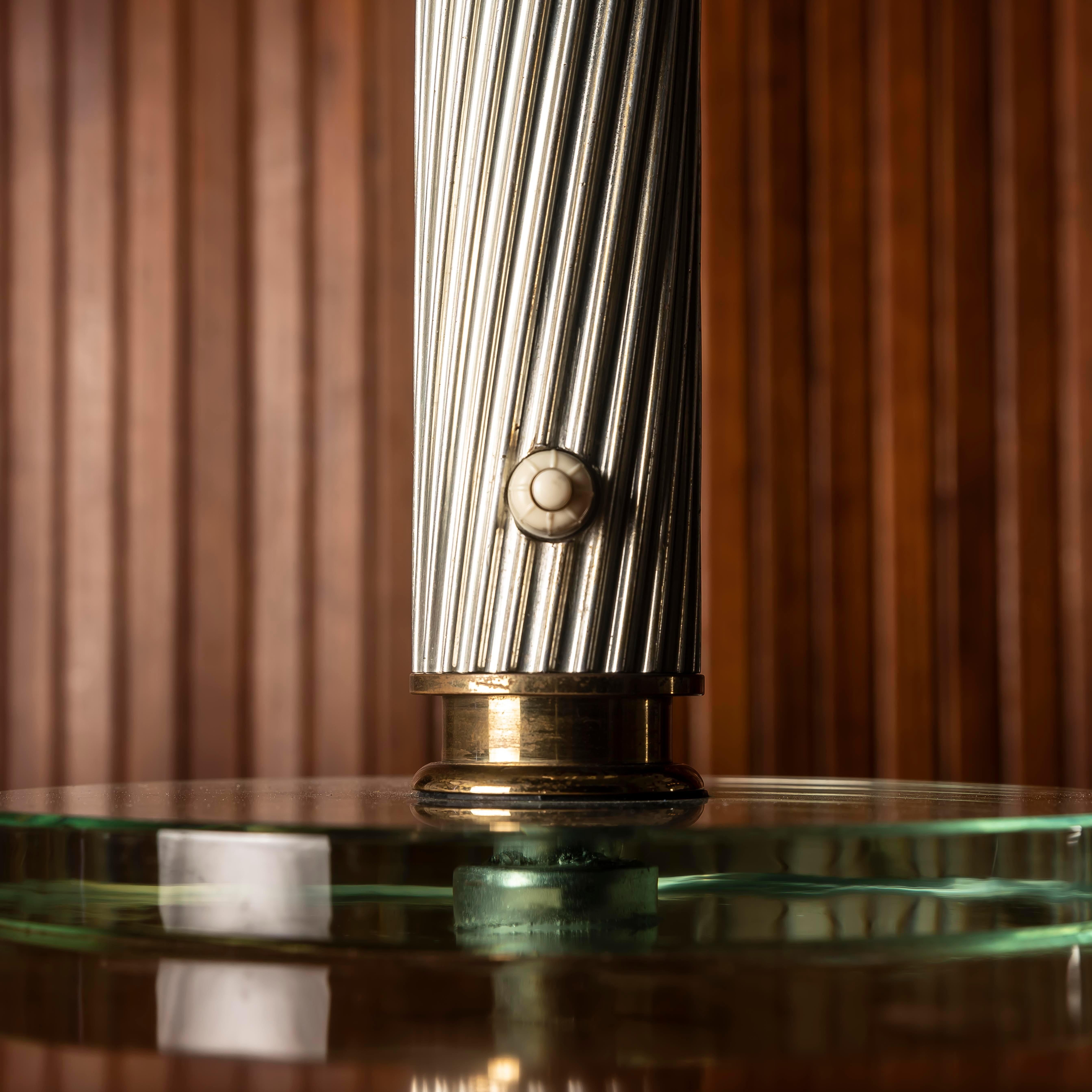 Art Deco Rare Pietro Chiesa Table Lamp for Fontana Arte, 1950s – Restored with Kintsugi For Sale