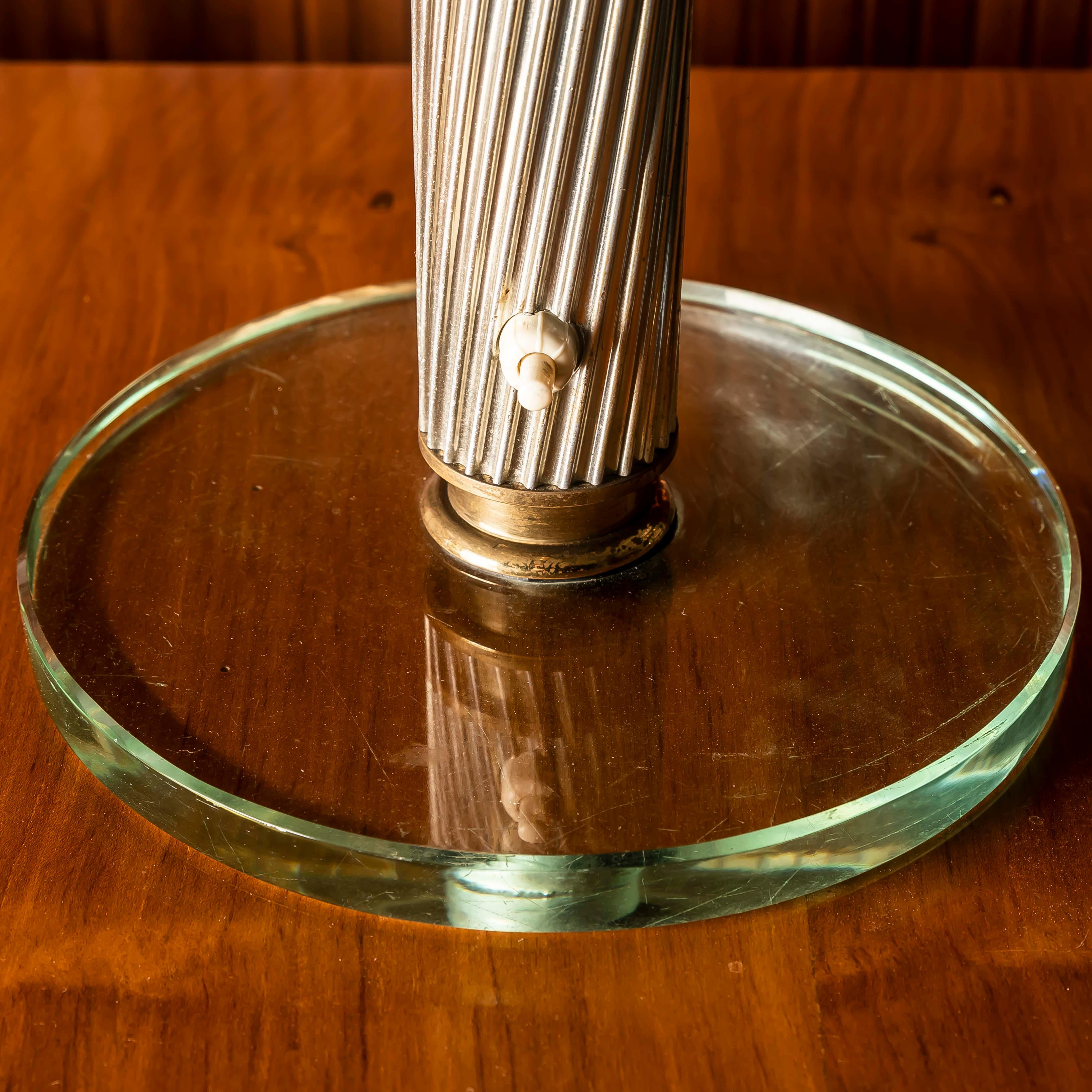 Mid-20th Century Rare Pietro Chiesa Table Lamp for Fontana Arte, 1950s – Restored with Kintsugi For Sale