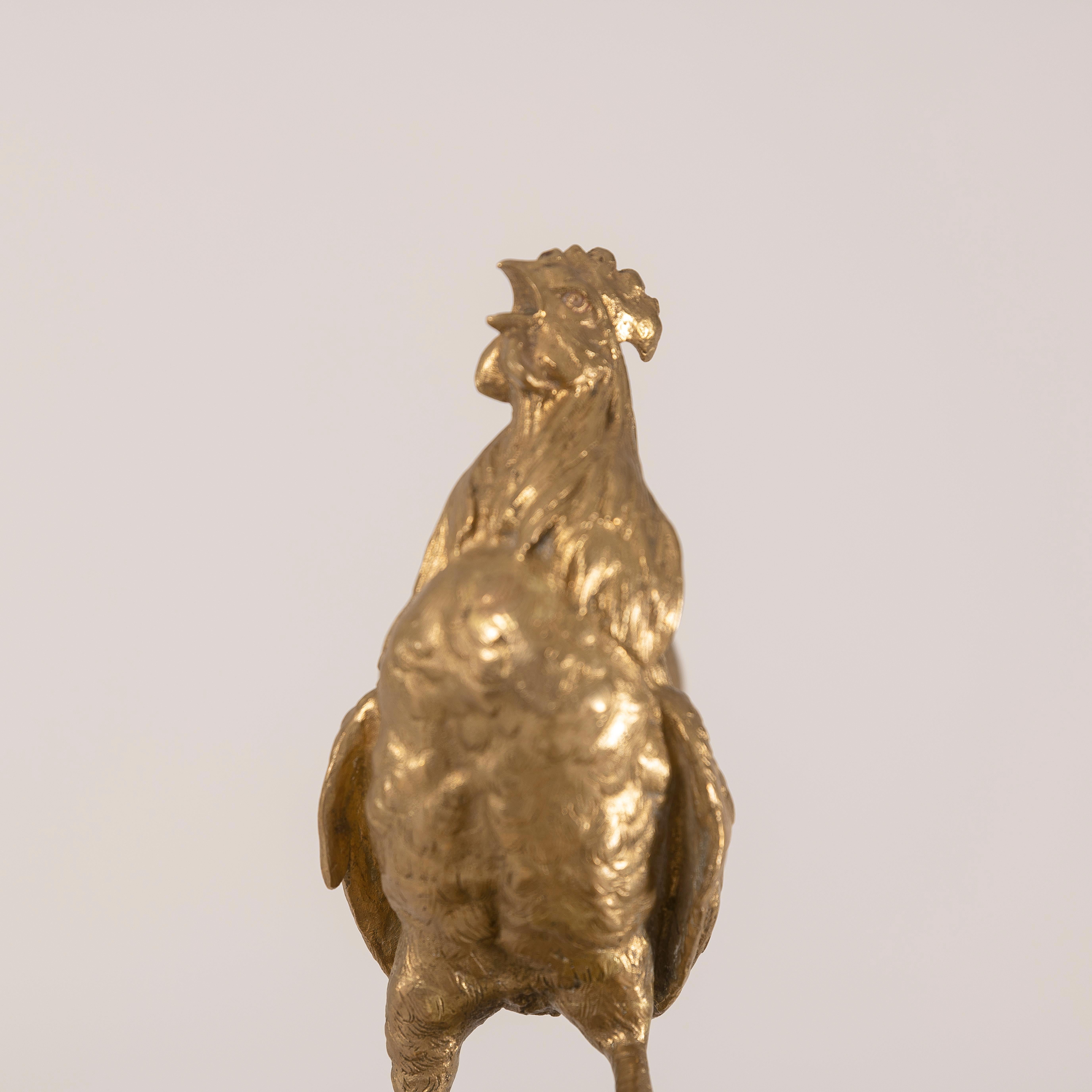 Sculpture en bronze doré d'après Arthur Comte DU PASSAGE - Allégorique en vente 1