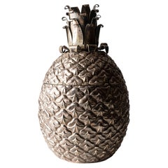 Vintage Pineapple-Shaped Metal Ice Bucket, Italy or France, 1970s