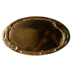 Valenti Sculptural Silver-Plated Decorative Tray, Spain, 20th Century