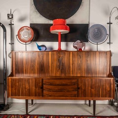Possibly Arne Vodder Danish Rosewood Highboard, circa 1970