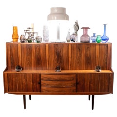Possibly Arne Vodder Danish Rosewood Highboard, circa 1970