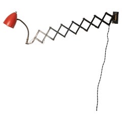 Attributed to Robert Mathieu Accordion Wall Lamp, France, 1950s