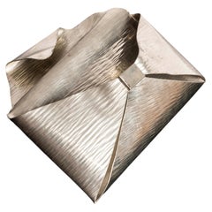 Jean Goardère Sculptural Pewter Letter Holder, France, circa 1950