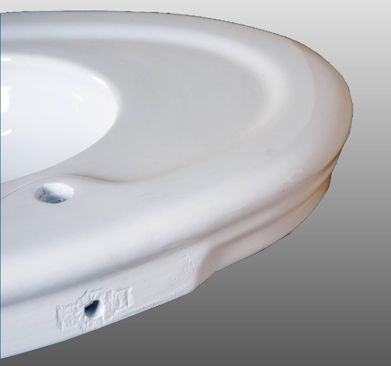 Rare Pair of Wash Basins, Alaska Model, Jacob Delafon, France, circa 1927 1