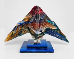 Sculpture en résine de Pierre Giraudon, Paris, France, vers 1980