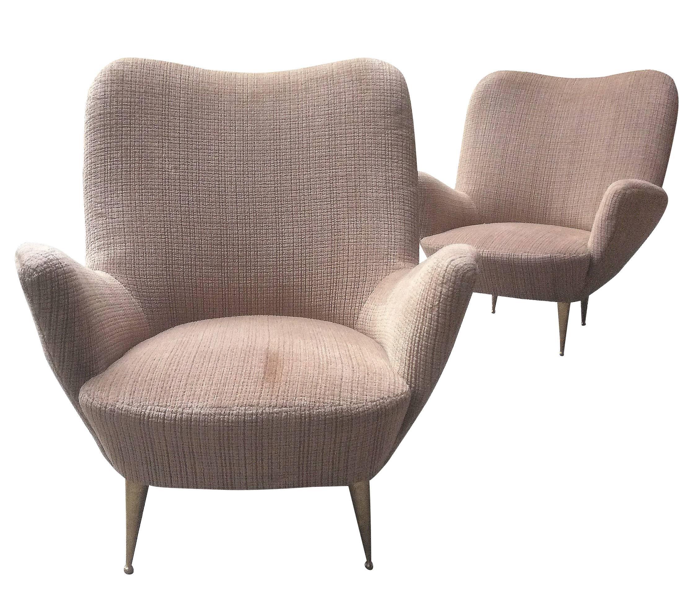 1950s Italian Lounge Set In Good Condition For Sale In Paris, FR
