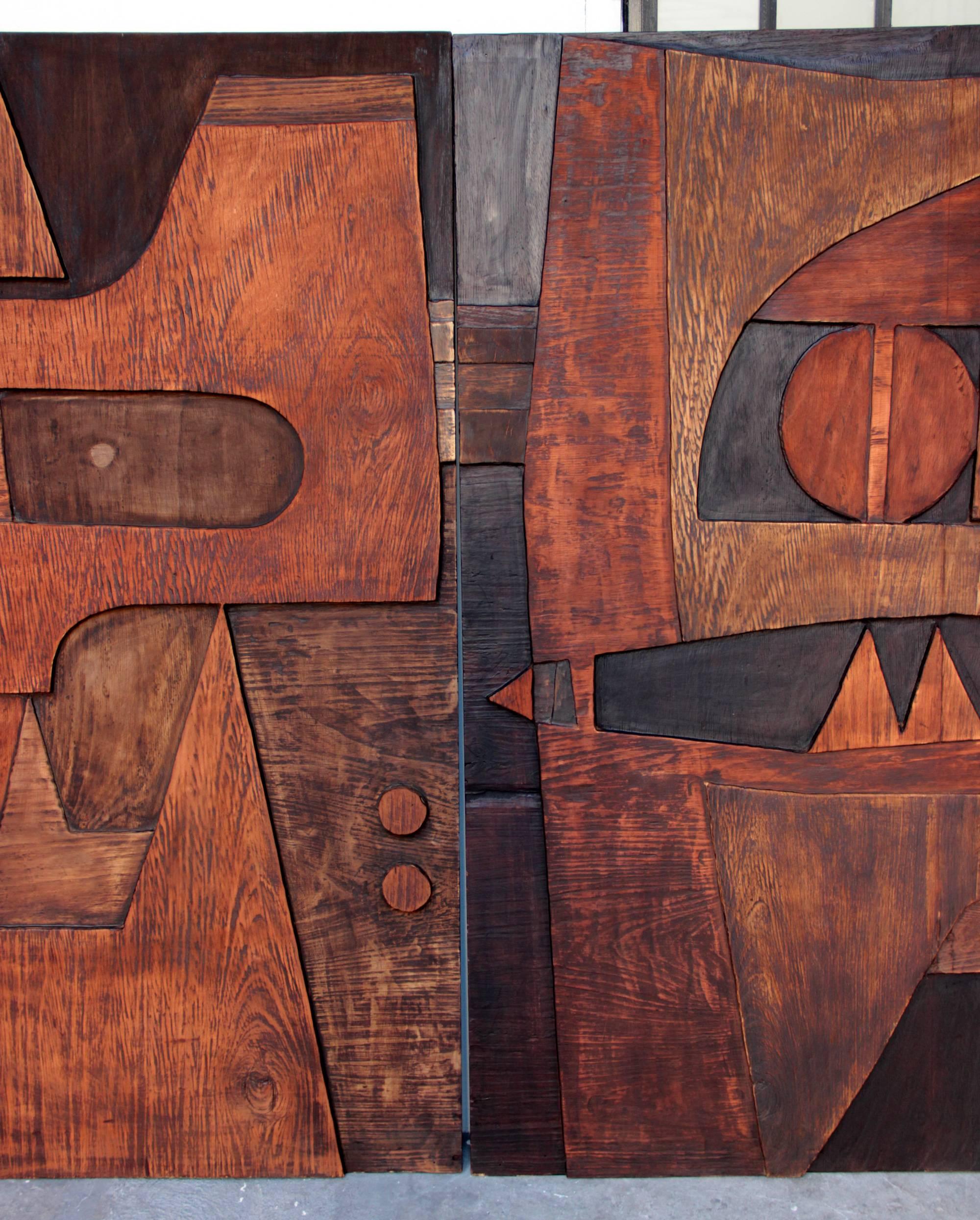 Rare Wall Panel in Six Parts, Nerone Ceccarelli, Gruppo NP2, Italy, 1973 In Excellent Condition In Paris, FR