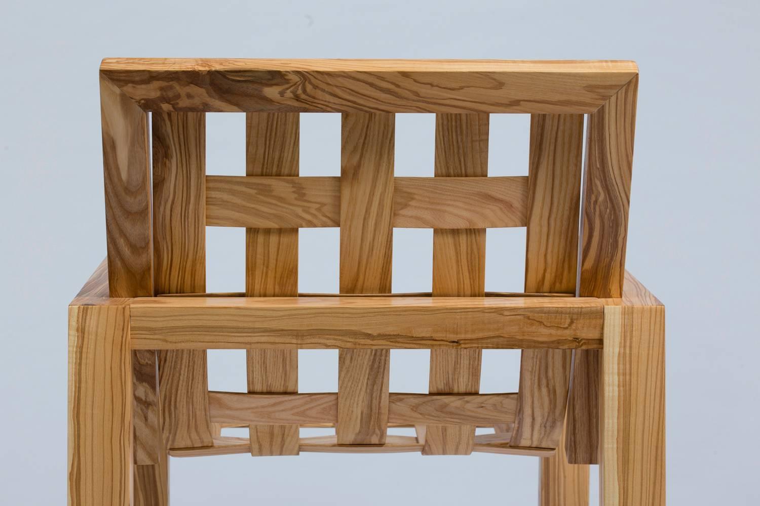 Zwei Sessel aus Massivholz, Philippe Rodenas für Galerie Canavèse, 2017 (Handgefertigt) im Angebot