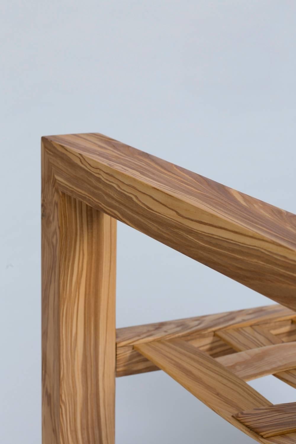 Zwei Sessel aus Massivholz, Philippe Rodenas für Galerie Canavèse, 2017 im Zustand „Hervorragend“ im Angebot in Paris, FR