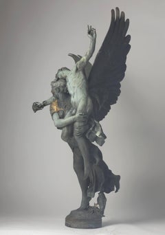 Antonin Mercié Gloria Victis, importante sculpture de groupe en bronze