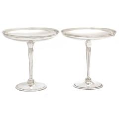 Pair of Art Deco Tiffany & Co. Sterling Tazzas