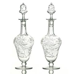 Paar Bergkristall-Duftflaschen von Webb