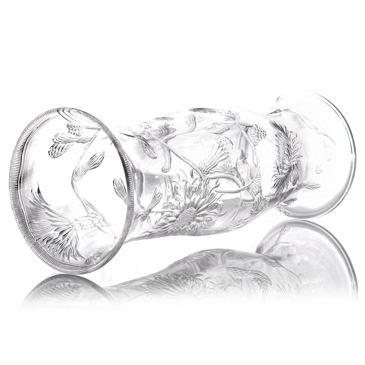 thomas webb glass vase