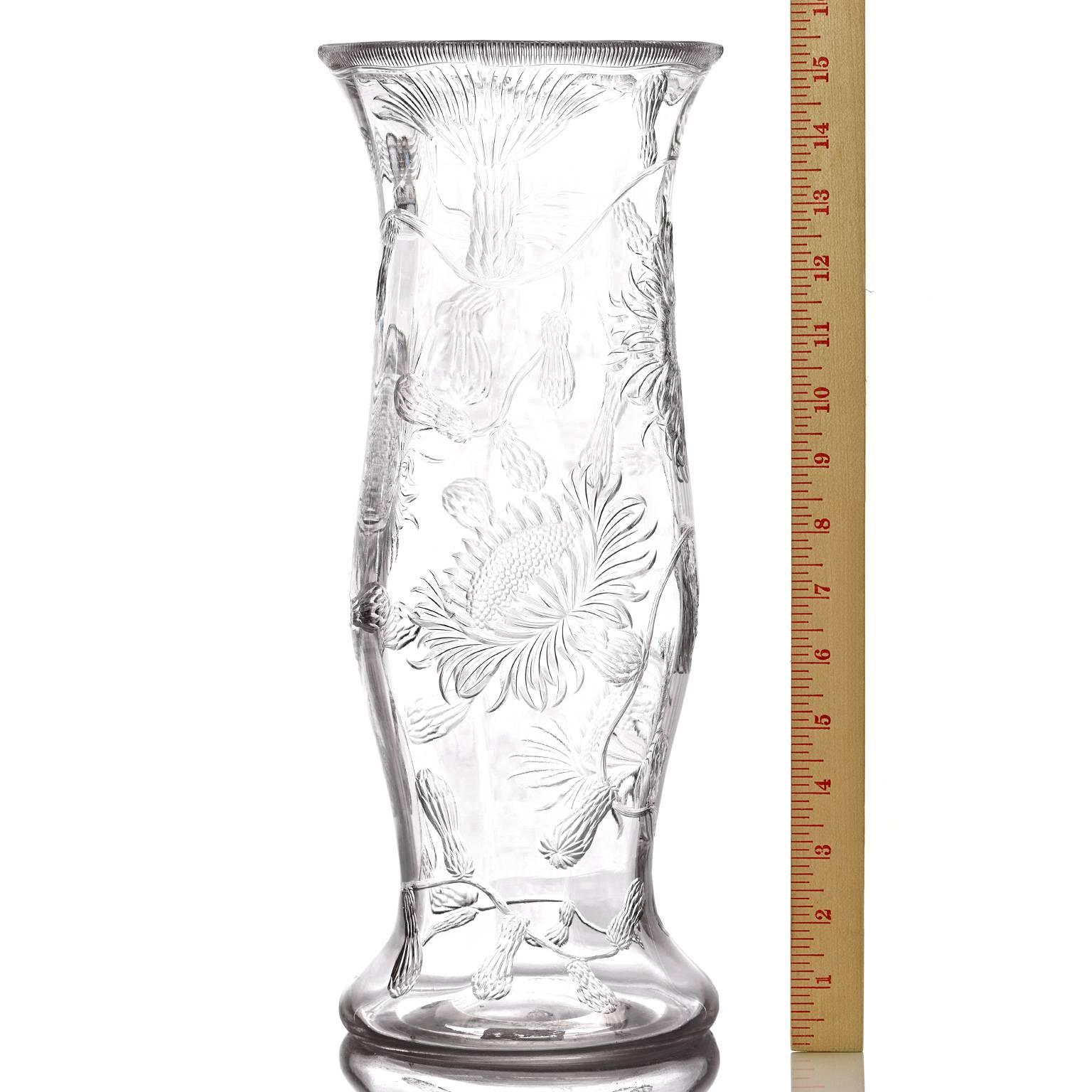 Aesthetic Movement Gorgeous Thomas Webb Monumental Rock Crystal Vase