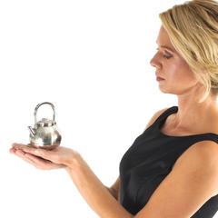 Kalo Teiera figurata giapponese di gusto Sterling Vaso per la salsa di soia