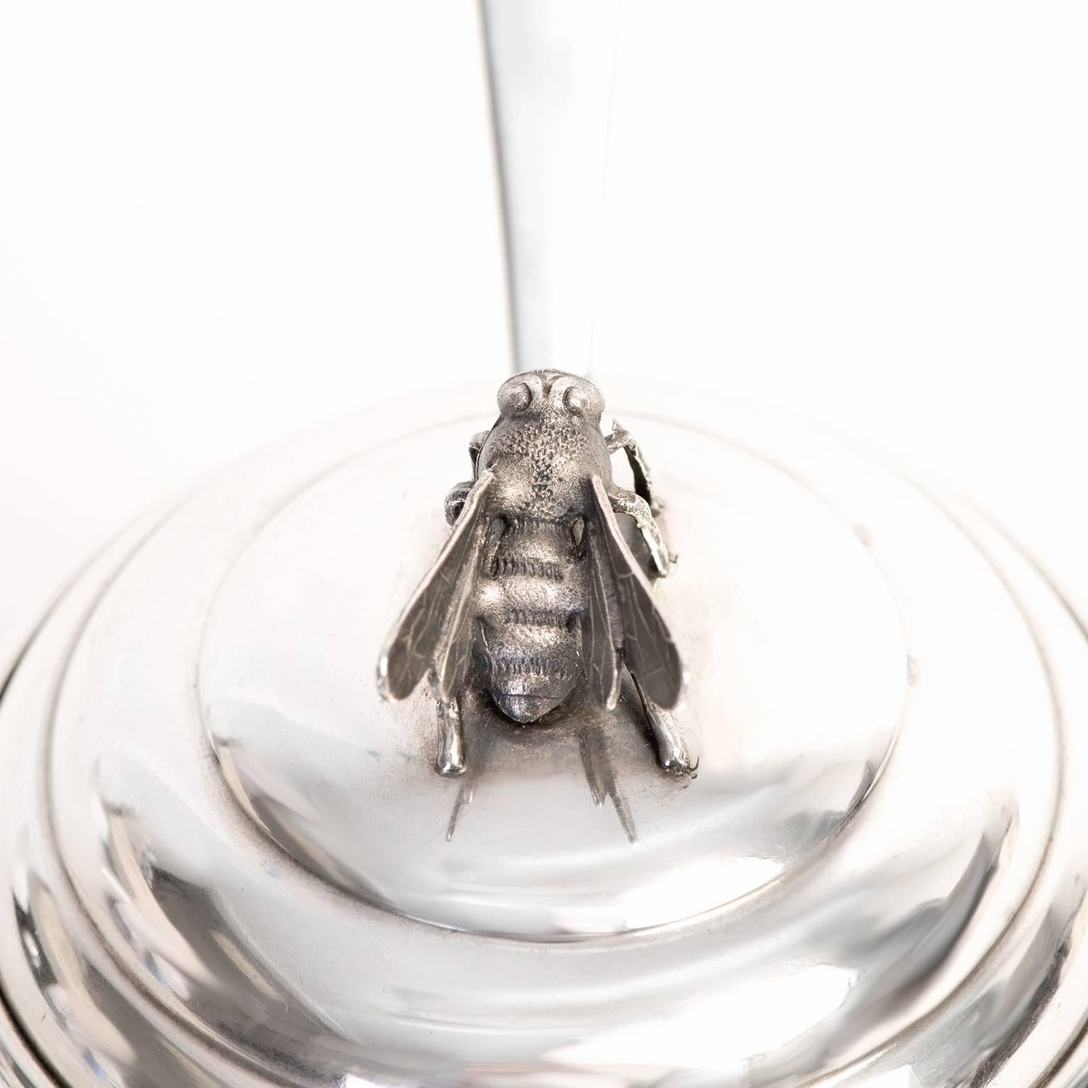 American Blackinton Sterling Bee Hive Honey Jar