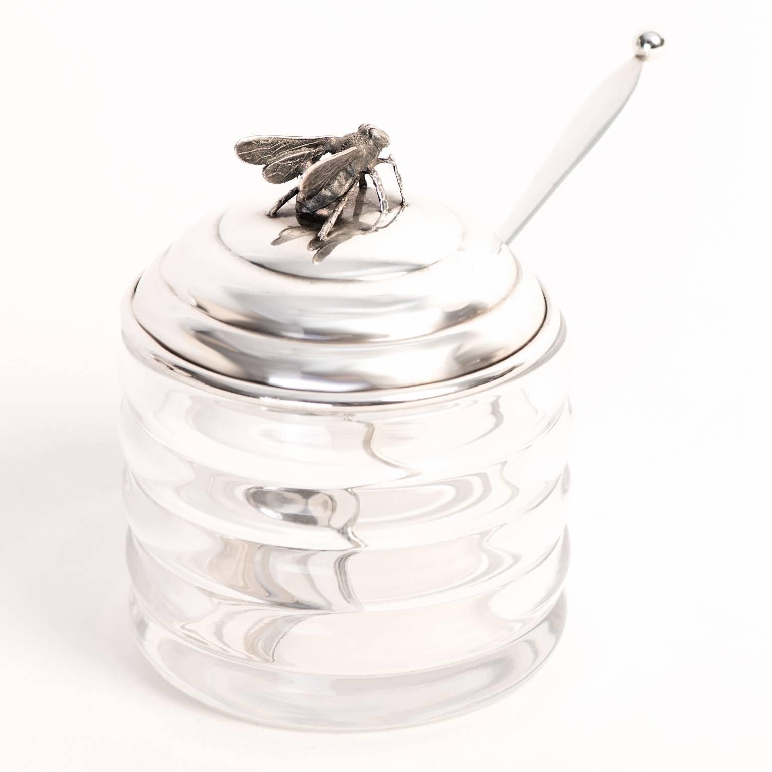 Blackinton Sterling Bee Hive Honey Jar 1
