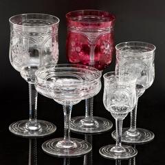 57-Piece Set of Baccarat Crystal Stemware
